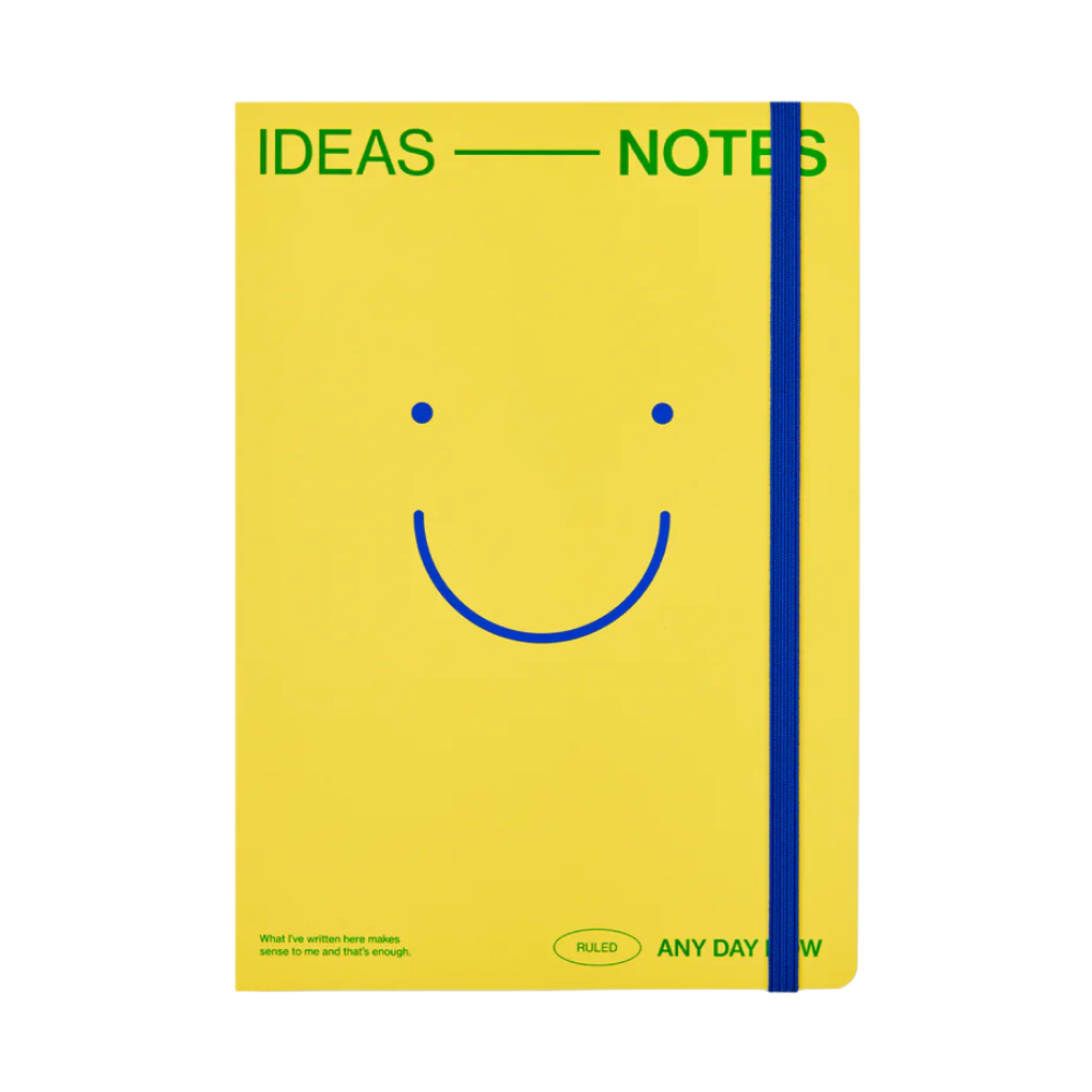 Open Bound Notebook Ruled A5 - Butter | Honeysuckle Store Australia