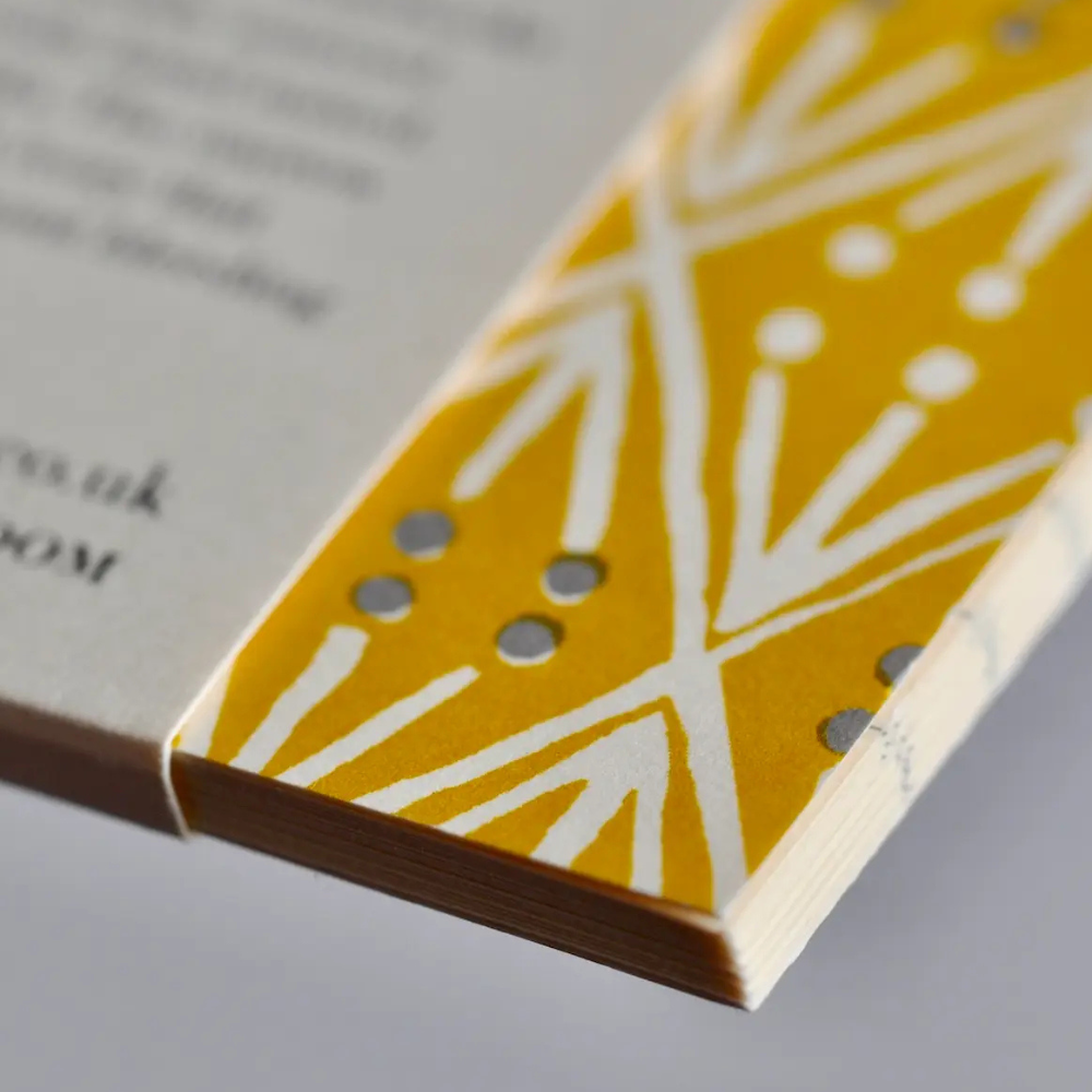 Pocket Notebook - Selvedge Mustard | Honeysuckle Store Australia