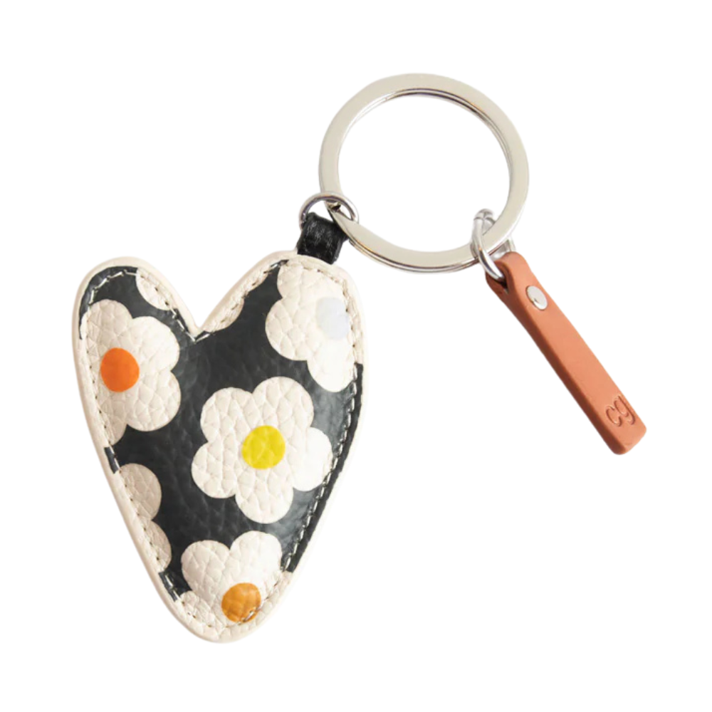 Multi Flower Heart Keyring | Honeysuckle Store Australia