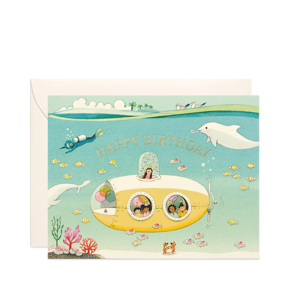 Submarine Birthday Card