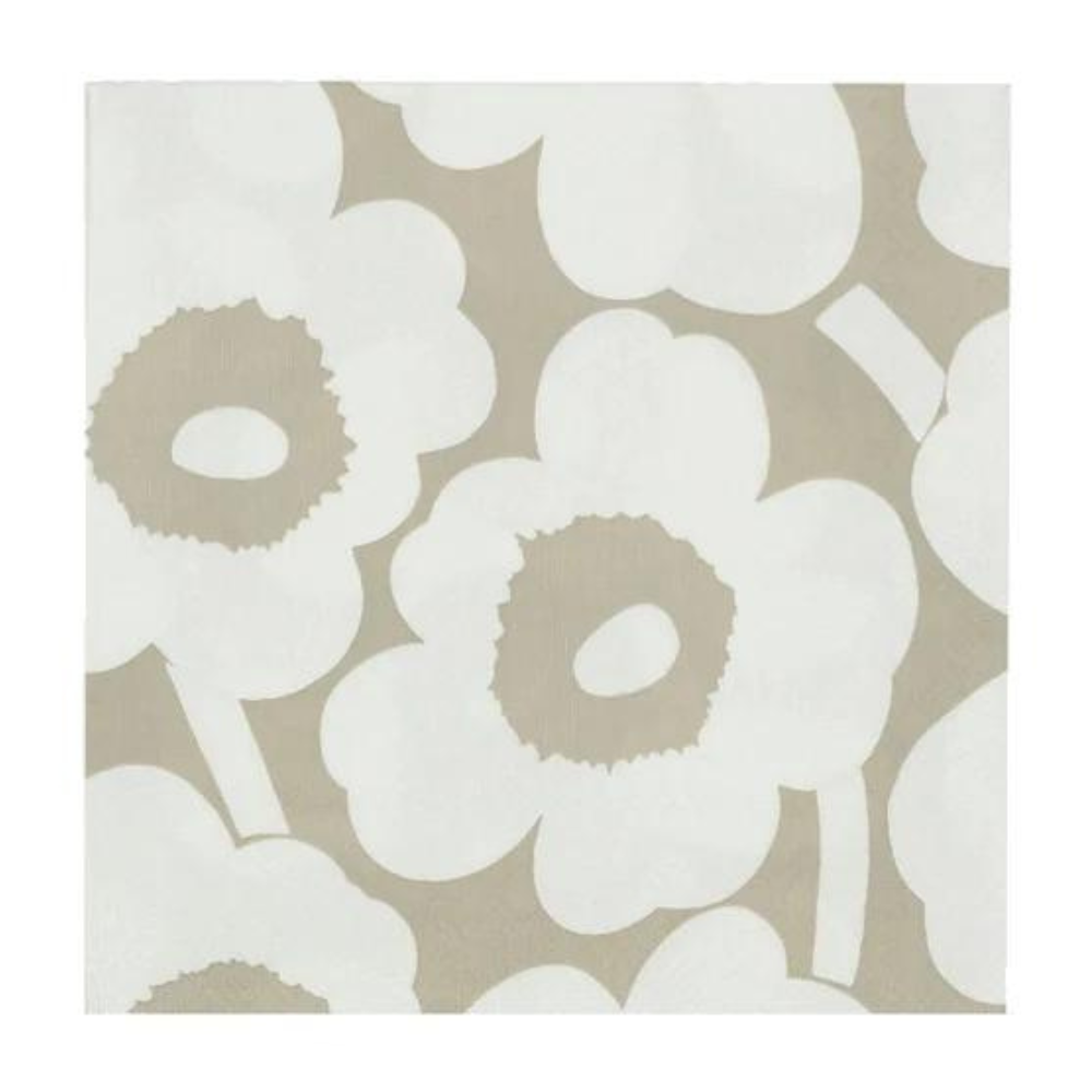 Napkin - Unikko Linen & White