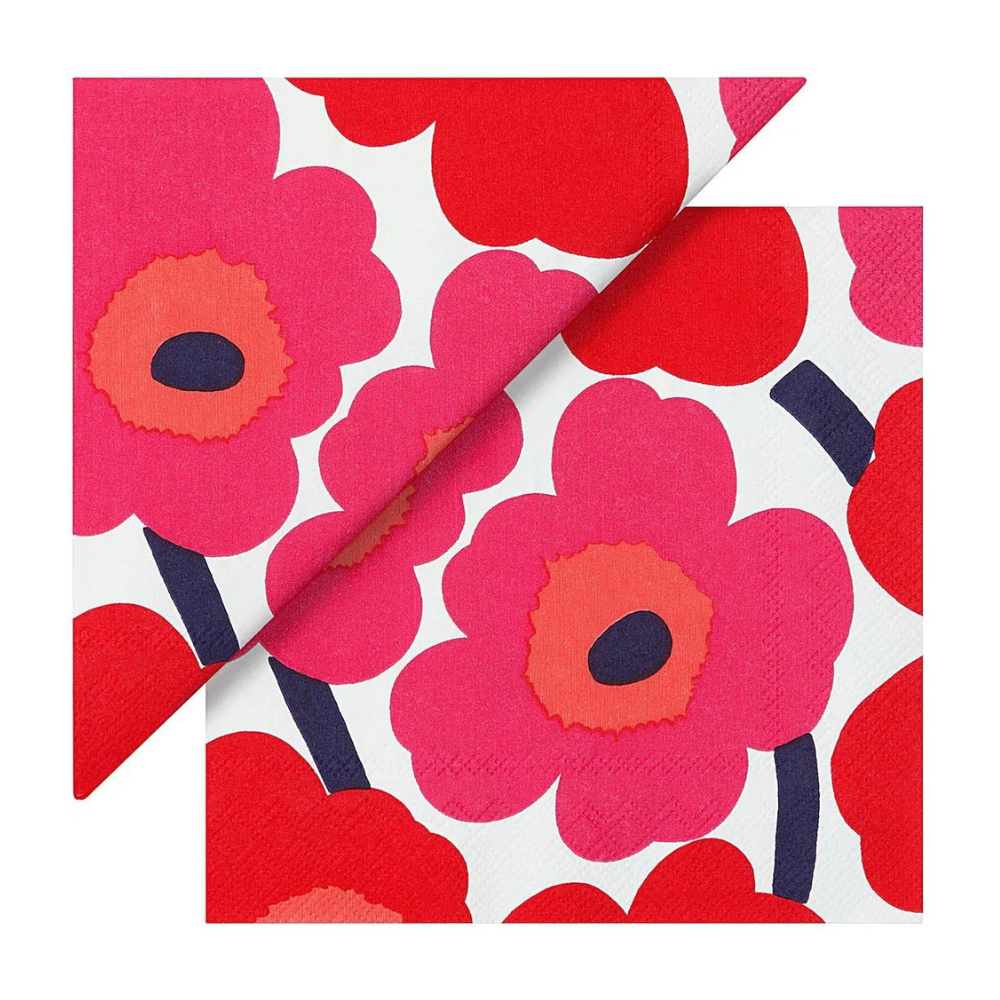 Napkin - Unikko Red