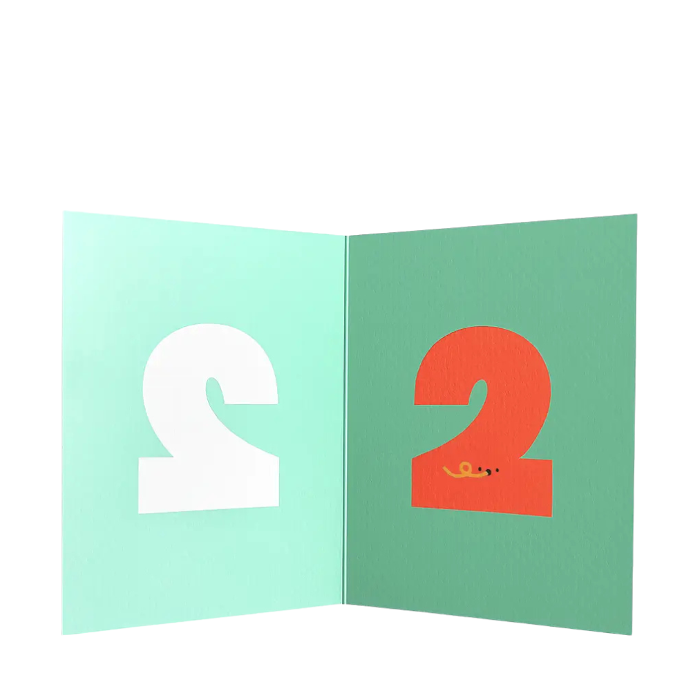 Die Cut Fun HB Card - Two | Honeysuckle Store Australia