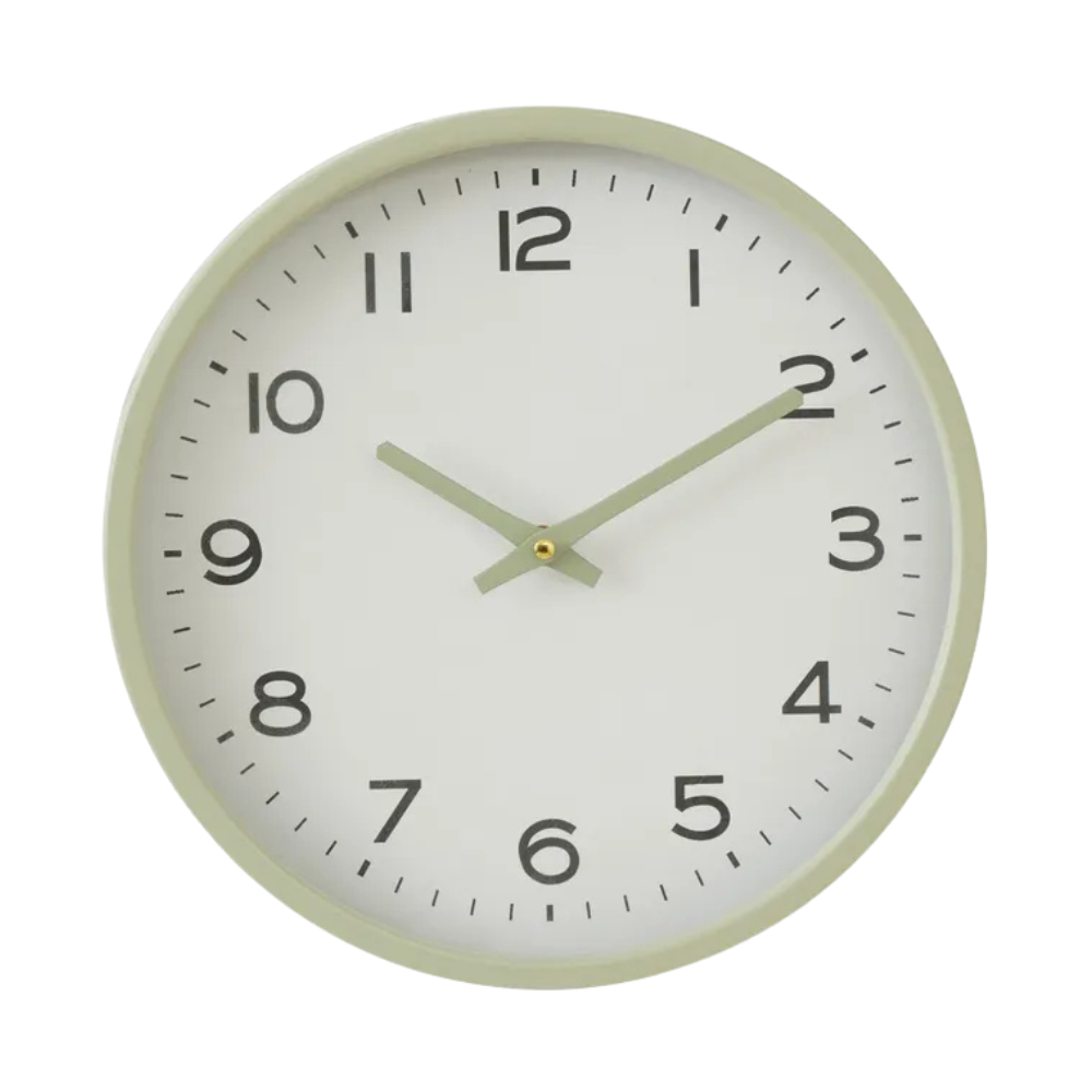 Cooper Metal Clock - Seafoam | Honeysuckle Store Australia