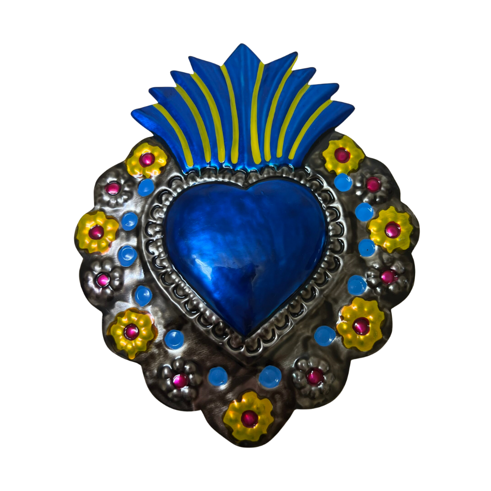 Yellow & Blue Heart | Honeysuckle Store Australia