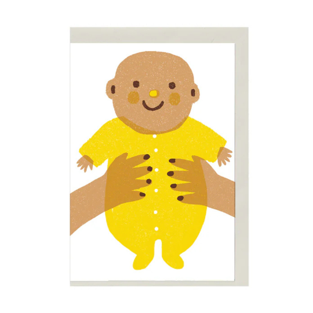 Baby Mini Card Mini Card - Baby in Yellow | Honeysuckle Store Australia
